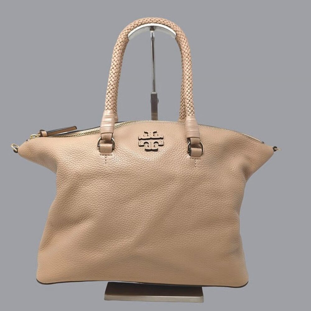 Tory Burch Taylor Slouchy Satchel Bag - Leather - Devon Sand